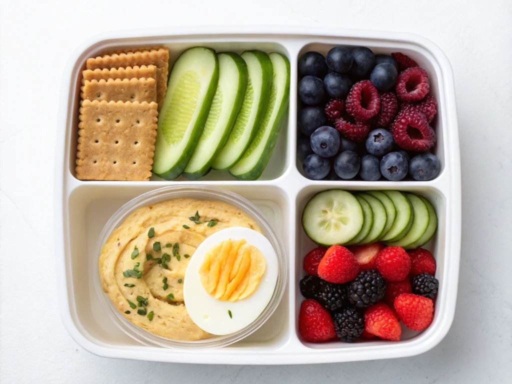 20 Best Gluten Free Lunch Recipes to Try Today 3 Healthy gluten free lunch bento box with hummus and berries