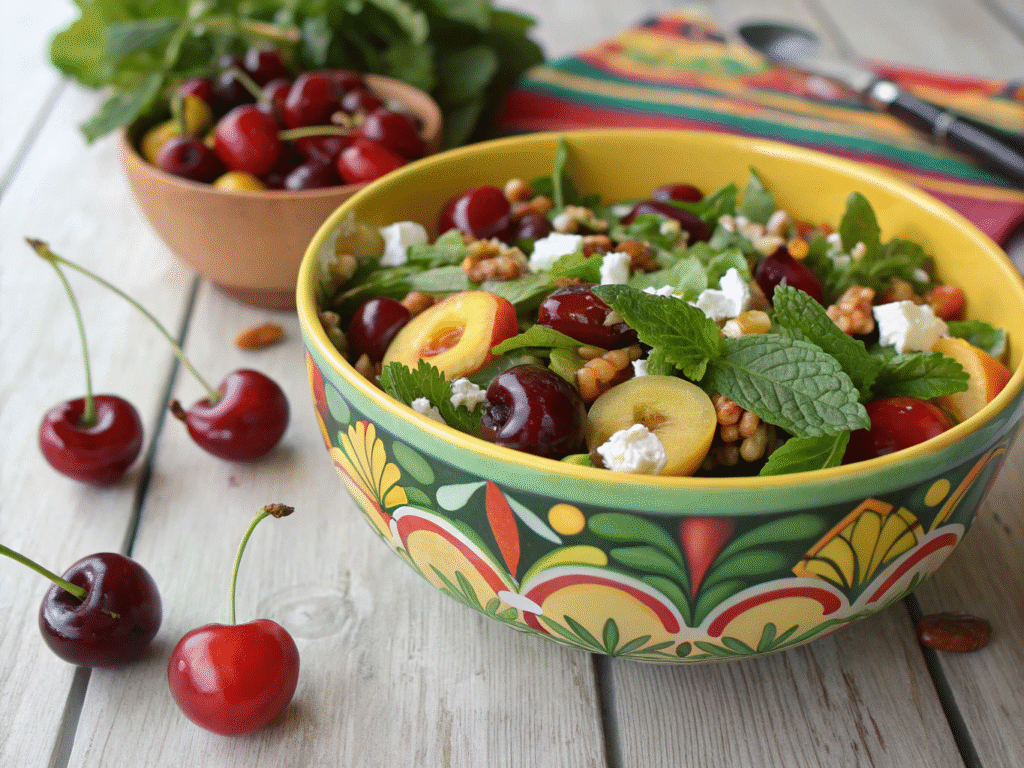 Fresh Cherry Salad with Feta and Mint Fresh Cherry Recipes: Delicious Ways to Enjoy Summer’s Juiciest Fruit