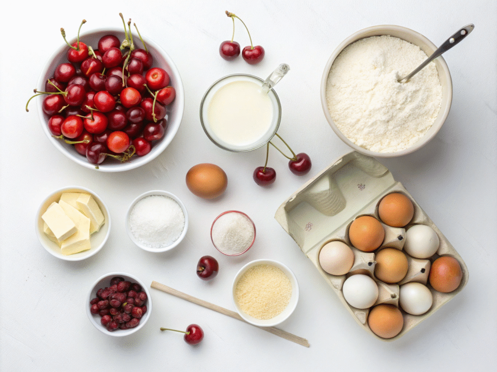 Ingredients for Cherry Clafoutis Fresh Cherry Recipes: Delicious Ways to Enjoy Summer’s Juiciest Fruit