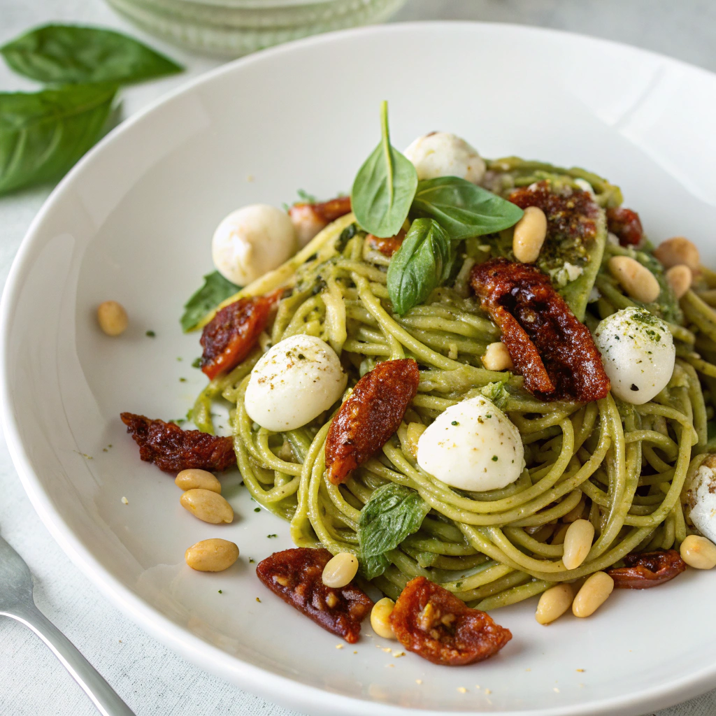 Pesto Pasta Salad with Sun Dried Tomatoes Summer Pasta Salad Recipes: Easy & Refreshing Meals for Warm Days