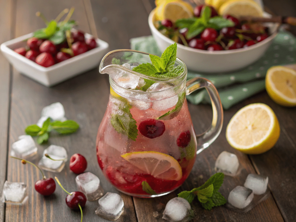 Refreshing Cherry Mint Lemonade Fresh Cherry Recipes: Delicious Ways to Enjoy Summer’s Juiciest Fruit