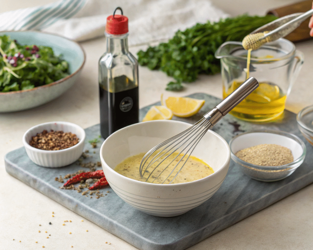 Whisking Dressing for Peach Salad Peach Salad Recipes: A Fresh, Flavorful Delight for Every Occasion