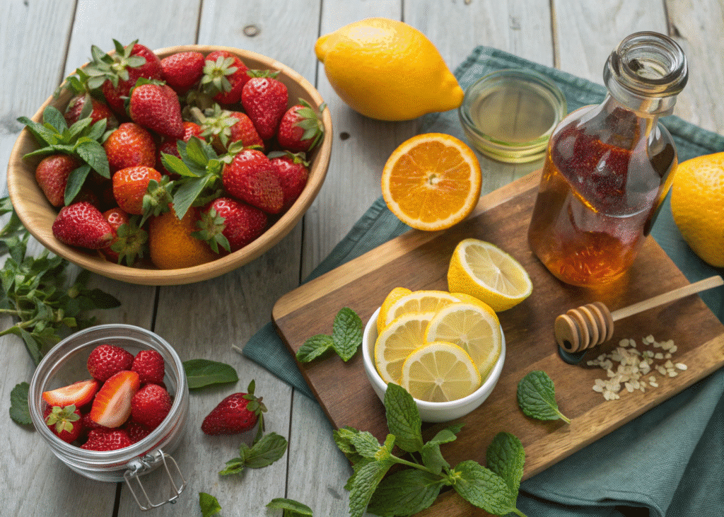 Ingredients for Summer Drinks Aesthetic Summer Drinks Aesthetic: Refreshing Recipes to Sip in Style ☀️🍹
