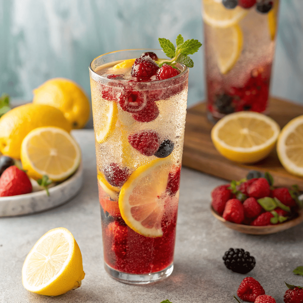 berry lemon fizz Summer Party Drinks: Refreshing Recipes to Wow Your Guests