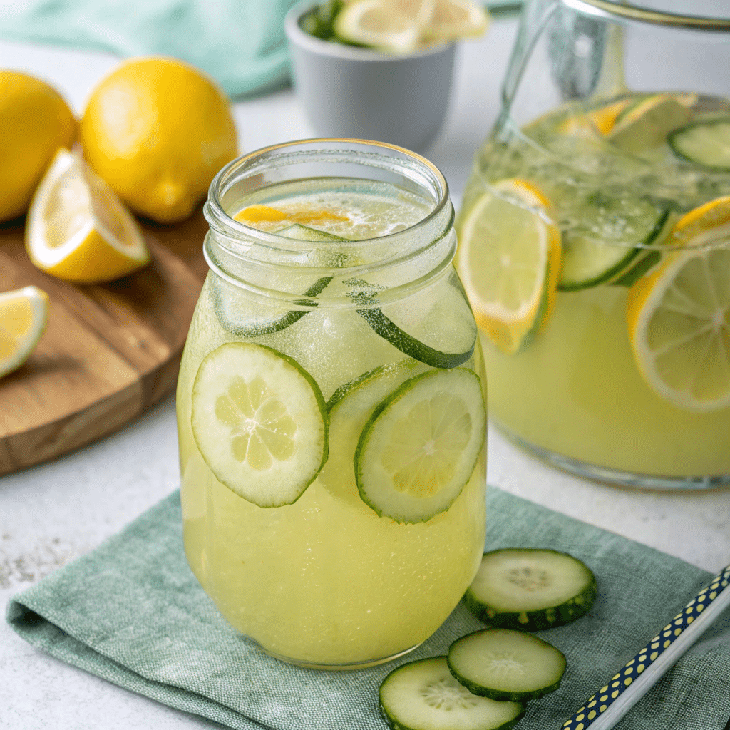 cucumber citrus lemonade Refreshing Summer Drinks: Cool Down with These Flavorful Sips