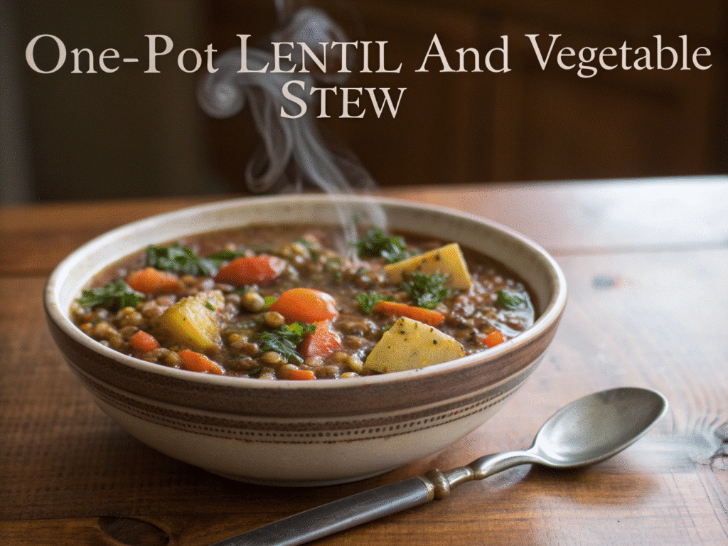 one pot lentil and vegetable stew Healthy Dinner Recipes: Easy, Nourishing Meals for Every Night
