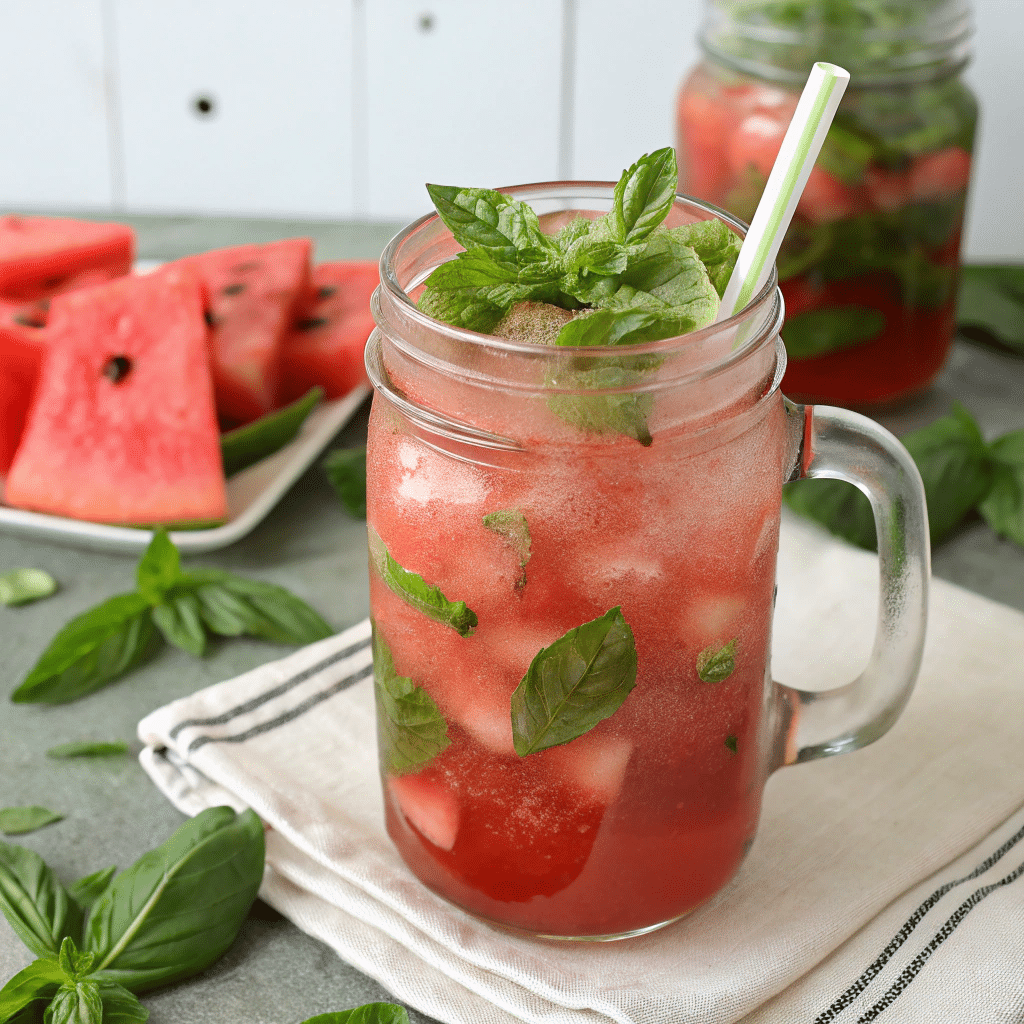watermelon basil cooler Healthy Summer Drinks: Refreshing & Nutritious Recipes to Keep You Cool